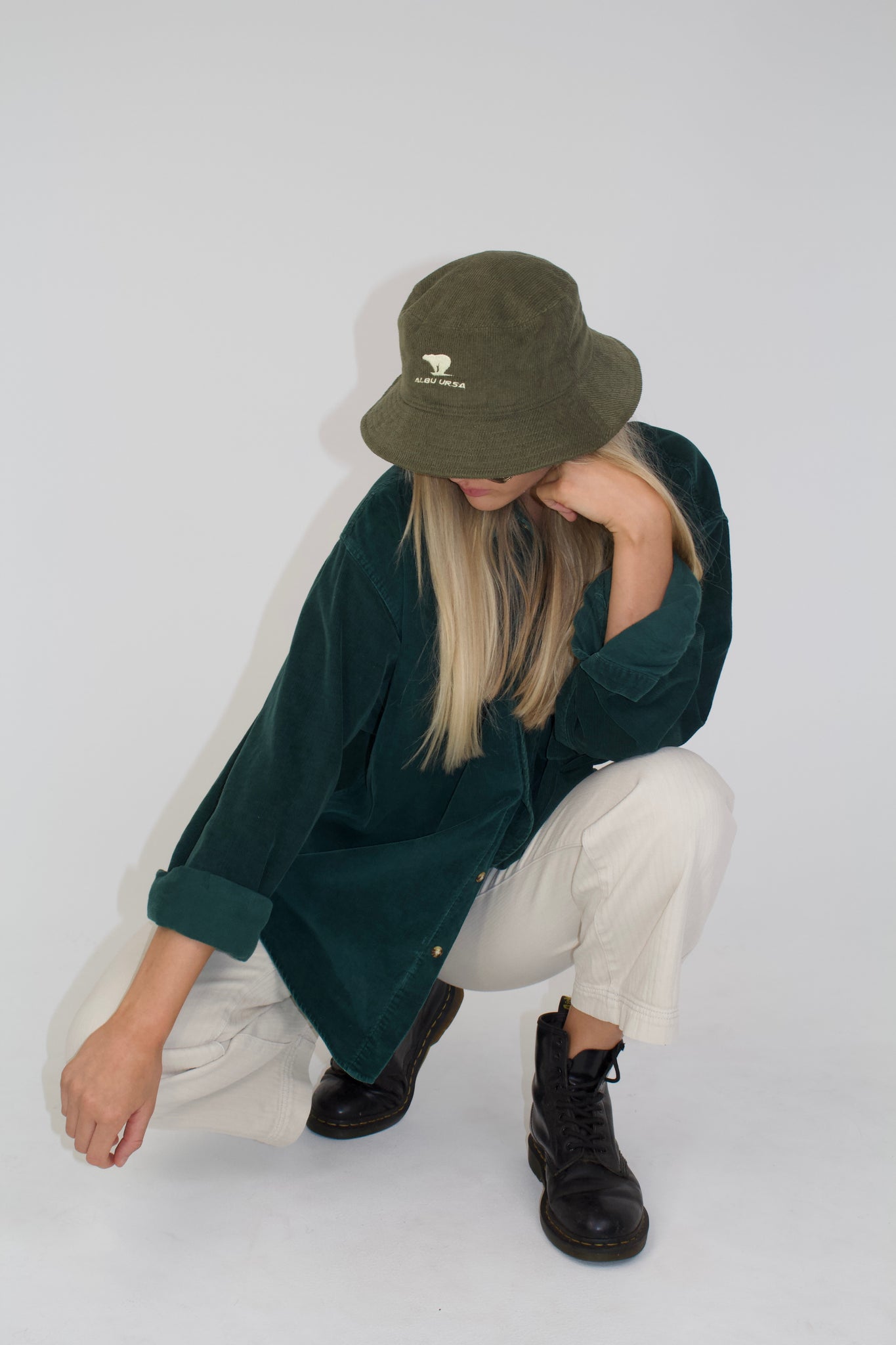 Khaki Corduroy Bucket