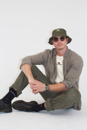 Khaki Corduroy Bucket