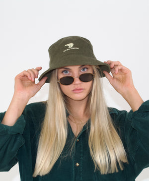 Khaki Corduroy Bucket